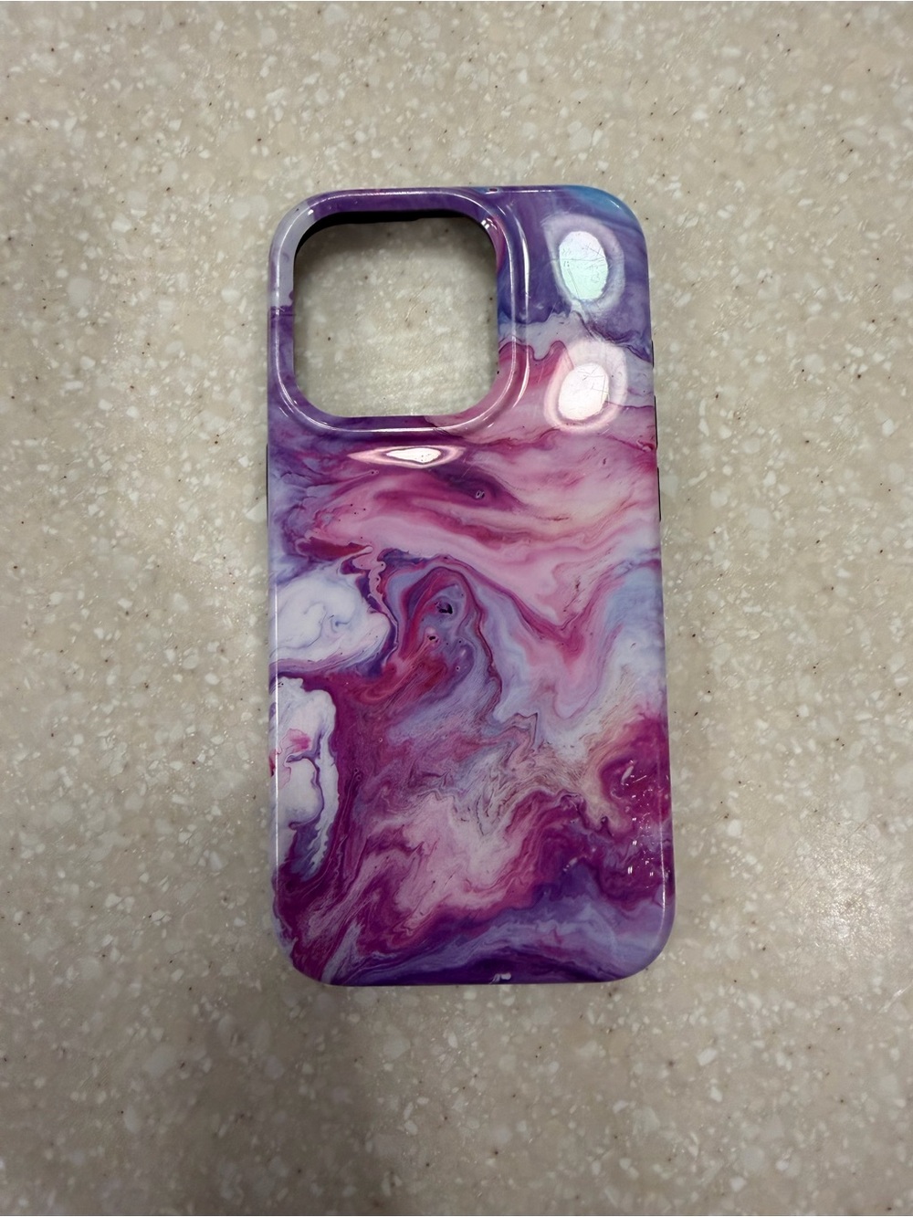 Casely- Purple Marble Phone Case- iPhone 15 pro